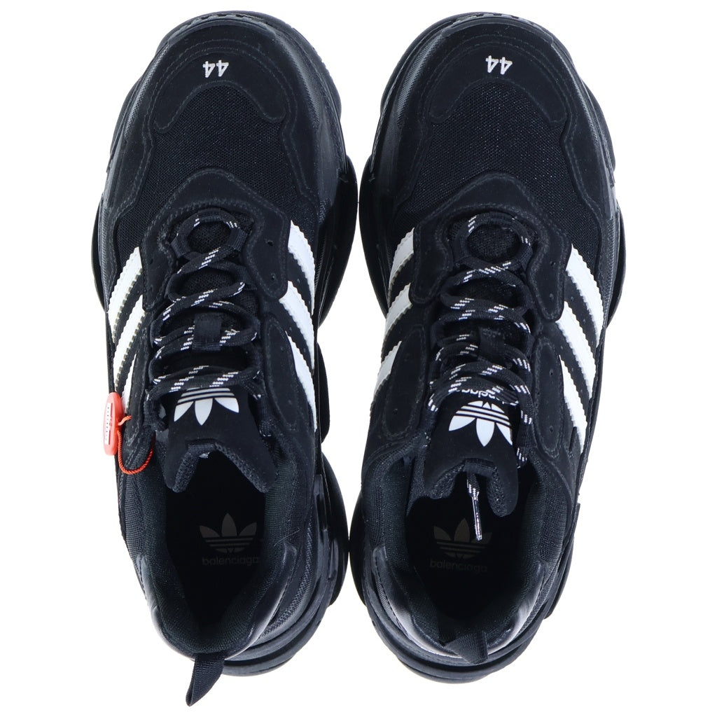 BALENCIAGA(バレンシアガ) × adidas TRIPLE S TRAINERS 712821 アディダス トリプルエス レースアップスニーカー ダッドスニーカー ブラック