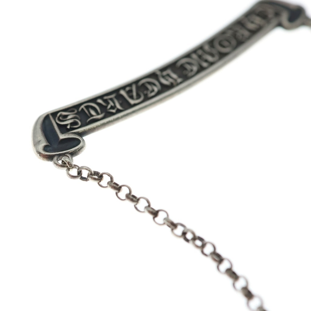 CHROME HEARTS(クロムハーツ) SCORLL LABEL NECKCHAIN CHAIN 18INCH スクロールラベル ロールチェーンネックレス シルバー