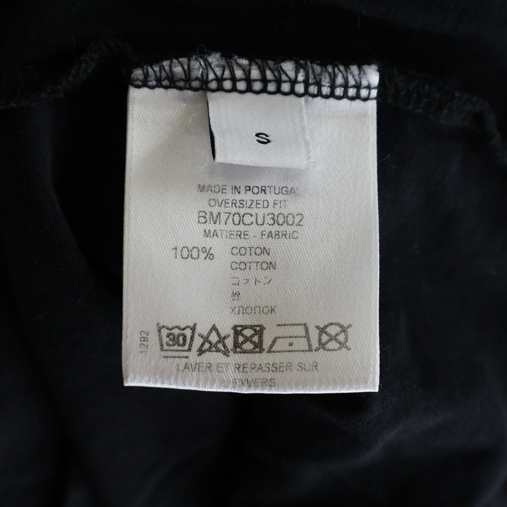 GIVENCHY(ジバンシィ) ヴィンテージ ロゴプリント コットン 半袖Tシャツ ブラック BM70CU3002