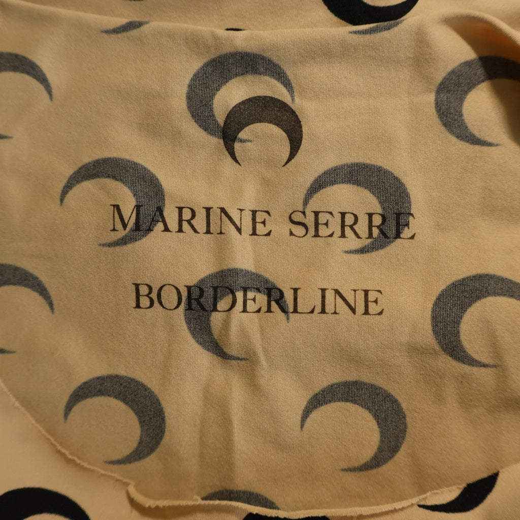 MARINE SERRE(マリーン セル) ムーンプリント リサイクルジャージー 長袖Tシャツ カットソー ベージュ レディース