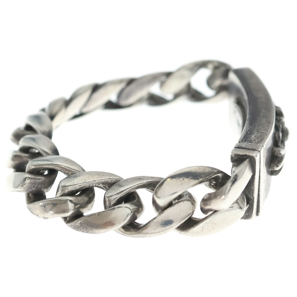 CHROME HEARTS(クロムハーツ) ID FLORAL CRS フローラルクロスIDクラシックリンク ブレスレット 11LINK シルバー BCA164