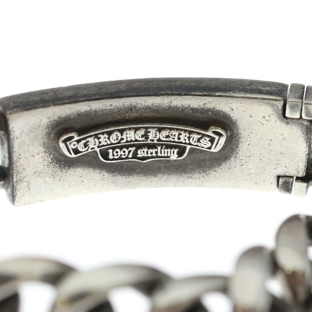 CHROME HEARTS(クロムハーツ) ID FLORAL CRS フローラルクロスIDクラシックリンク ブレスレット 11LINK シルバー BCA164