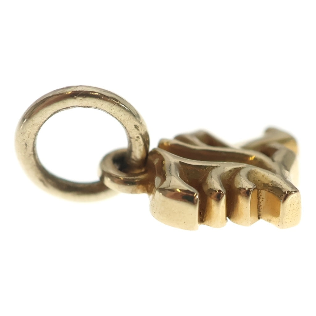 CHROME HEARTS(クロムハーツ) 22K STACK ALPHABET アルファベットスタックチャーム Kイニシャルゴールドネックレストップ