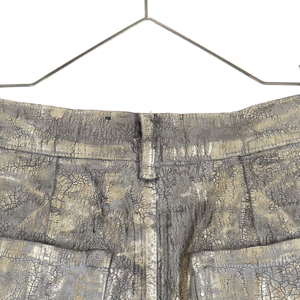 Rick Owens(リックオウエンス) 25SS BOLAN メタリック ボラン パンツ シルバー RR01E5309 SGMC