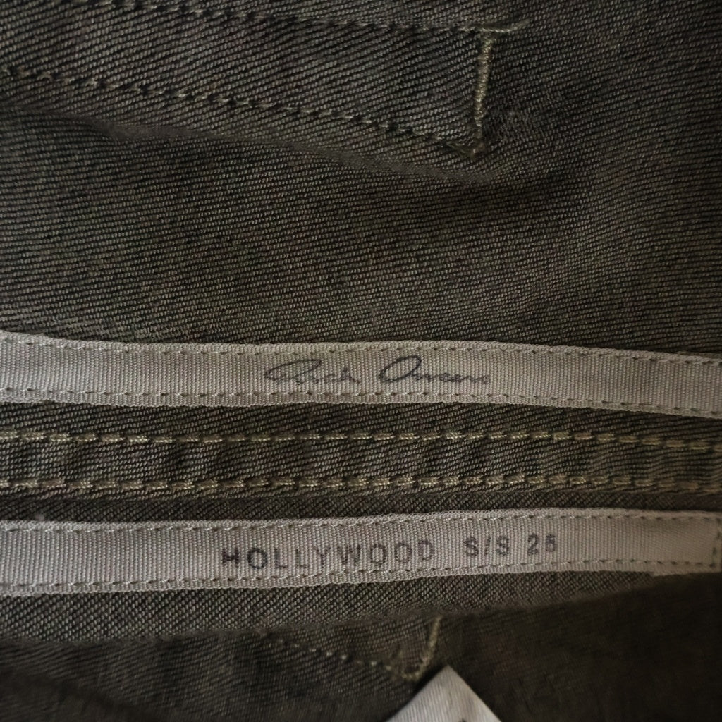 Rick Owens(リックオウエンス) 25SS BOLAN メタリック ボラン パンツ シルバー RR01E5309 SGMC
