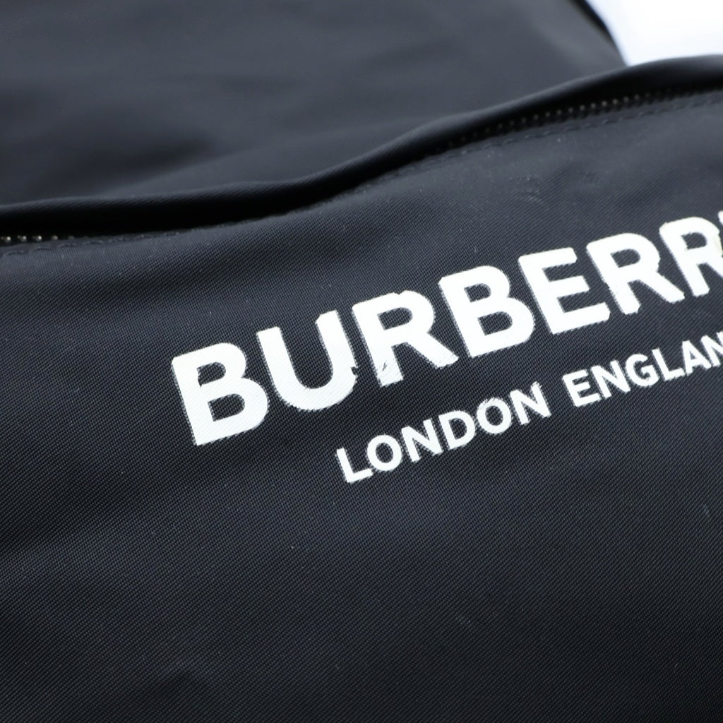 BURBERRY(バーバリー) ロゴプリント バックパック リュック ブラック 8021048