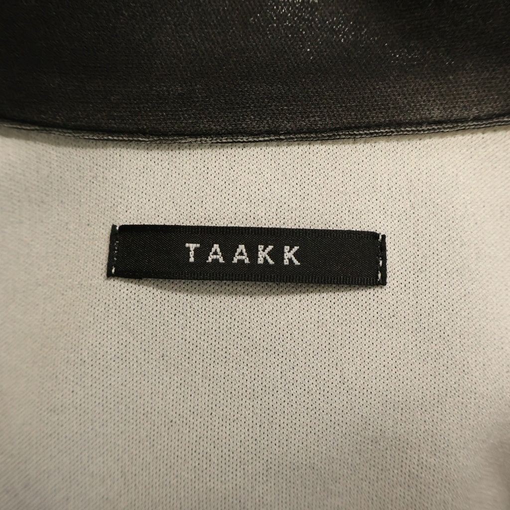 TAAKK(ターク) 26SS フェイクレザージップアップジャケット TA26SS-BL020