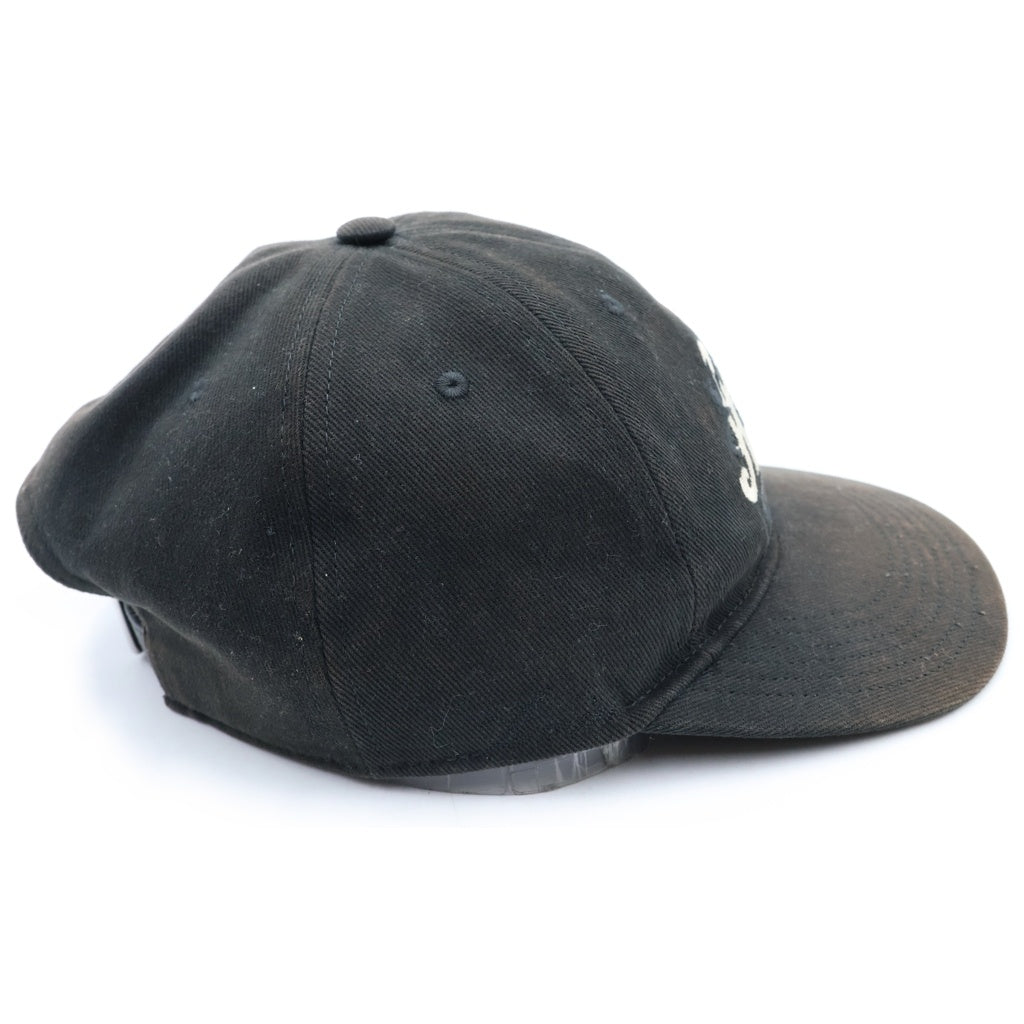 AMIRI(アミリ) 24SS BAROQUE LOGO DAD HAT ロゴ刺繍 ベースボールキャップ ブラック AMHACP1003