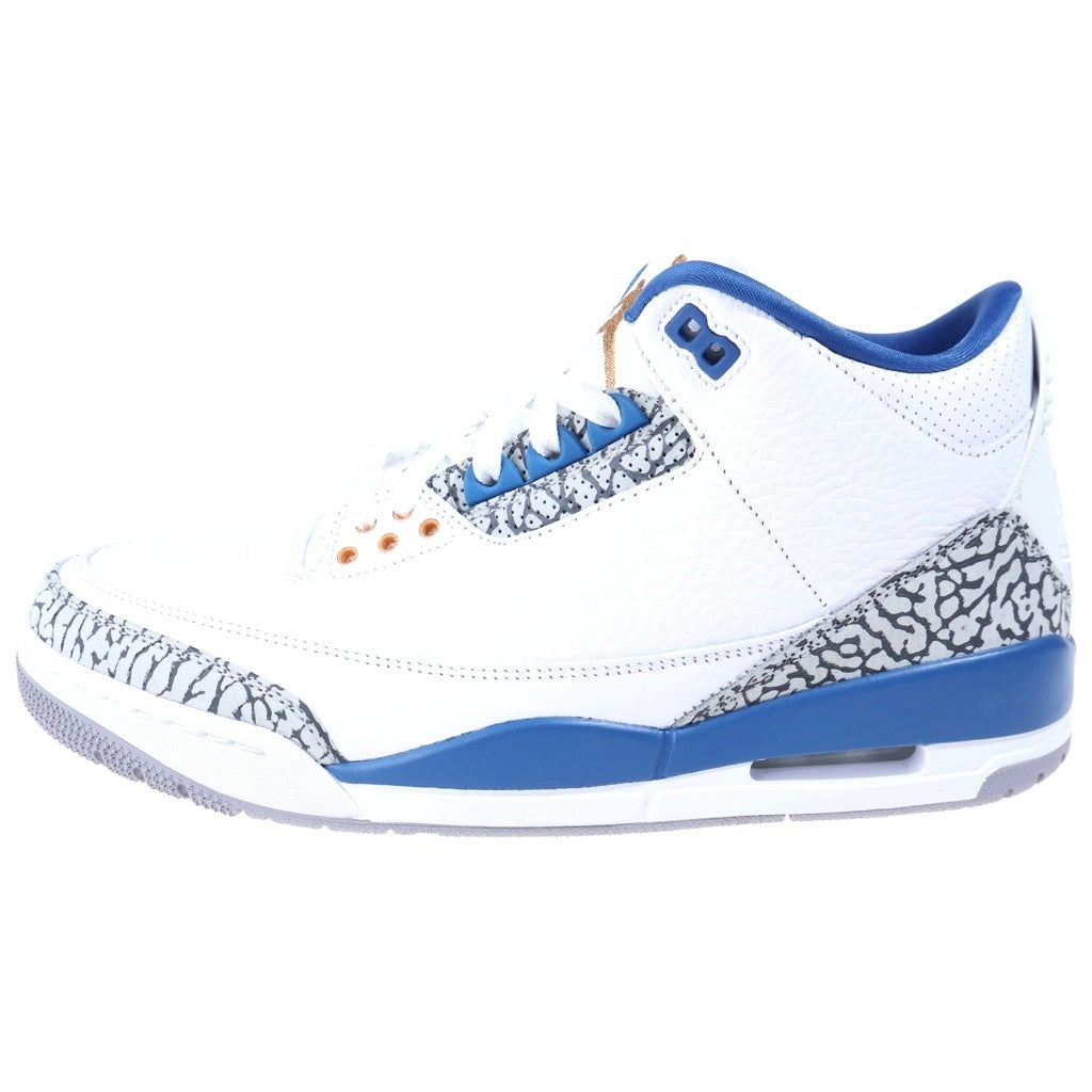 NIKE(ナイキ) AIR JORDAN 3 RETRO TRUE BLUE エアジョーダン3 レトロ トゥルーブルー ローカットスニーカー ホワイト/ブルー US10/28cm CT8532-148