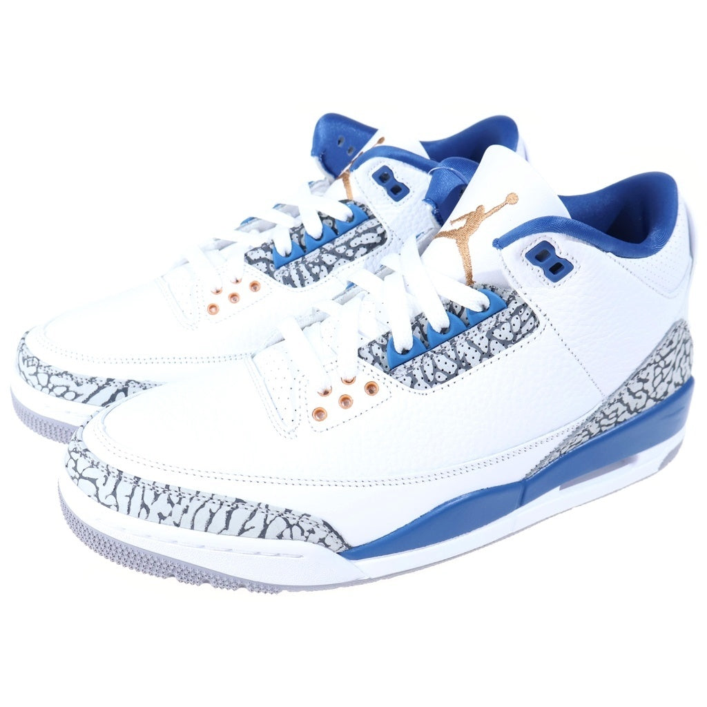 NIKE(ナイキ) AIR JORDAN 3 RETRO TRUE BLUE エアジョーダン3 レトロ トゥルーブルー ローカットスニーカー ホワイト/ブルー US10/28cm CT8532-148