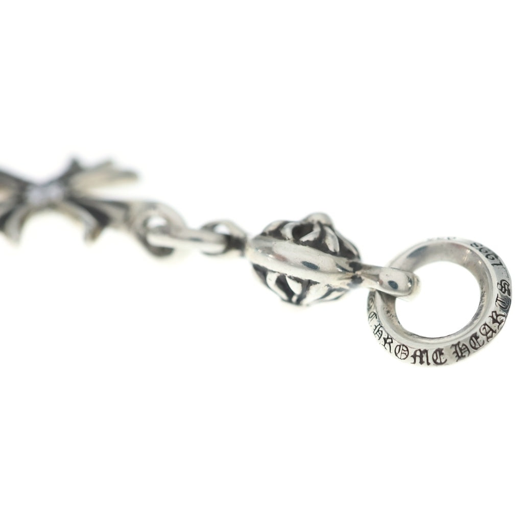 CHROME HEARTS(クロムハーツ) 1B TNY CH CRS 1DIA 1ボールタイニーCHクロス 1ダイヤ チャーム シルバーネックレストップ