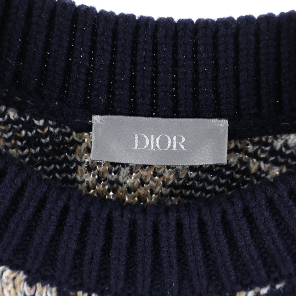 DIOR(ディオール) オブリーク クルーネックニット セーター ネイビー 193M638AT393