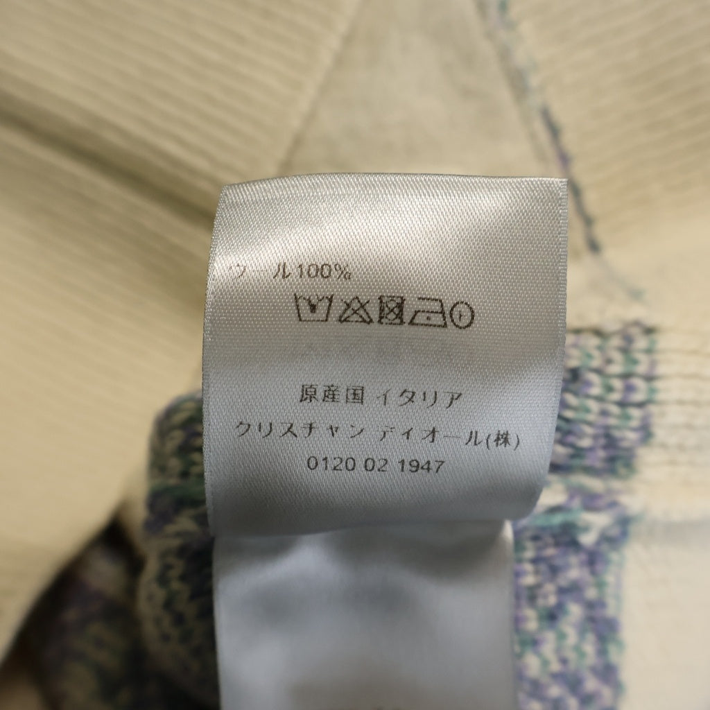 DIOR(ディオール) オブリーク Vネックカーディガン ニット ブルー 213M233AT393