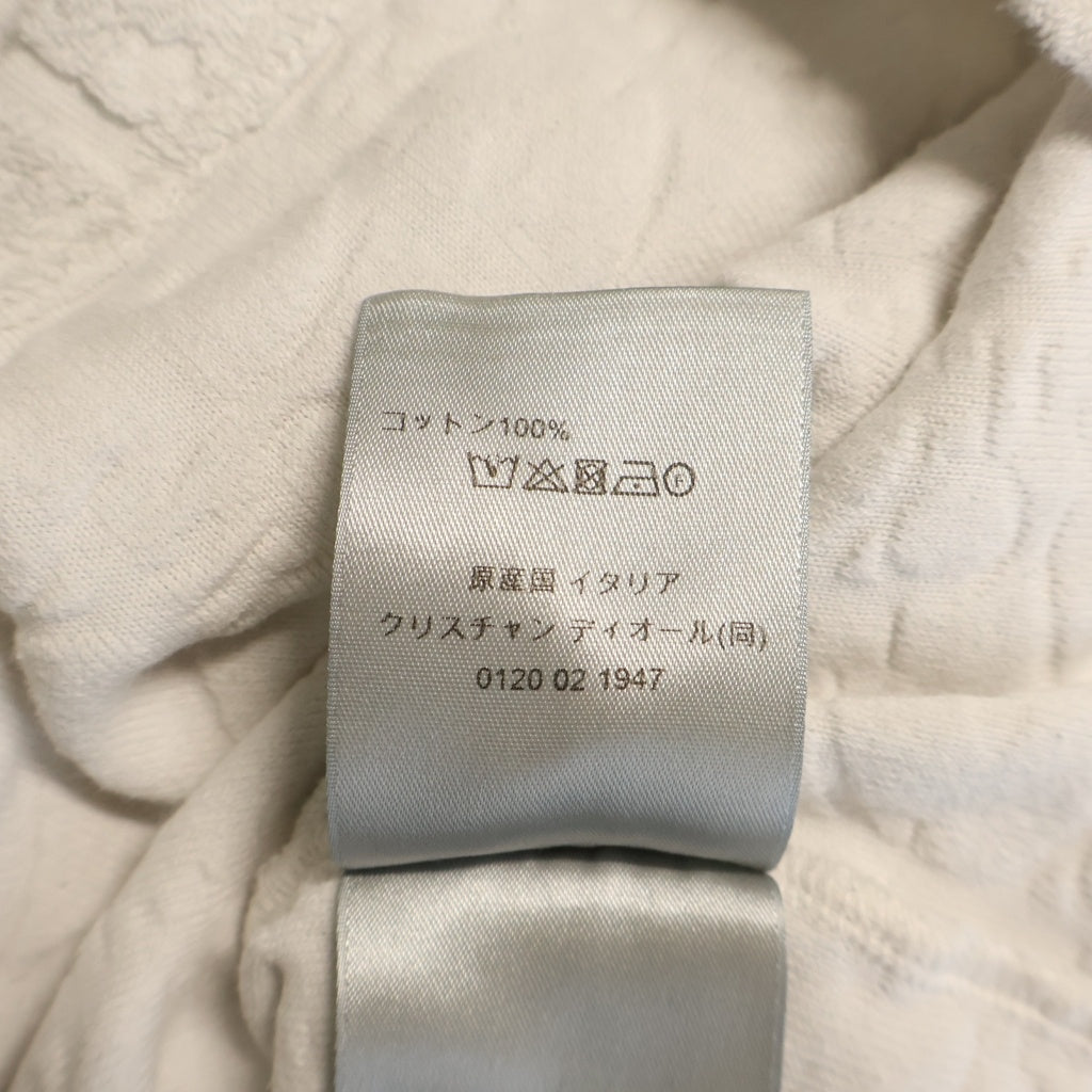 DIOR(ディオール) オブリーク総柄 パイル 半袖Tシャツ カットソー ホワイト 113J692A0614