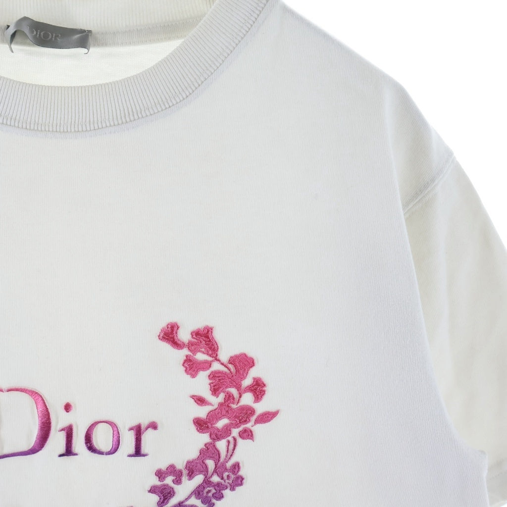DIOR(ディオール) ロゴ刺繍 半袖Tシャツ カットソー ホワイト 313J696A0554