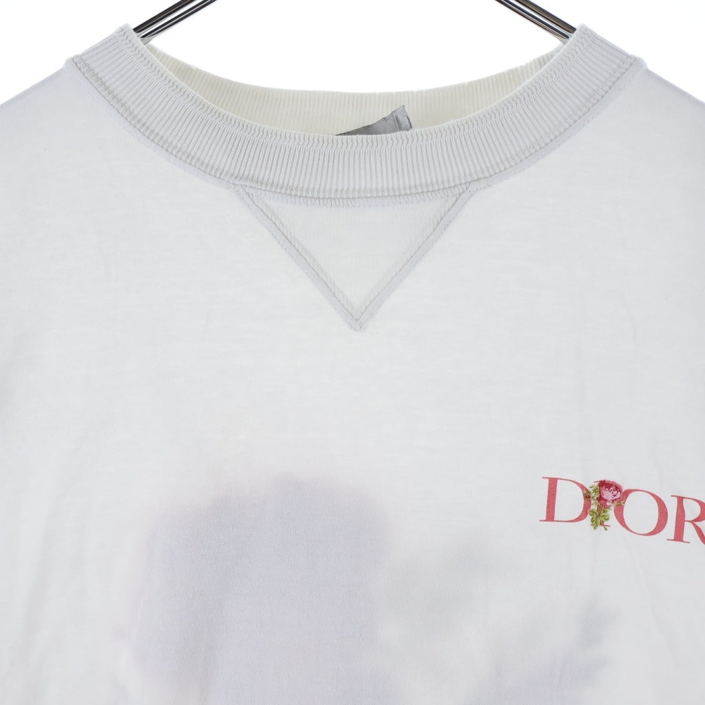 DIOR(ディオール) 22AW ロゴ刺繍半袖Tシャツ カットソー ホワイト 243J685A0677