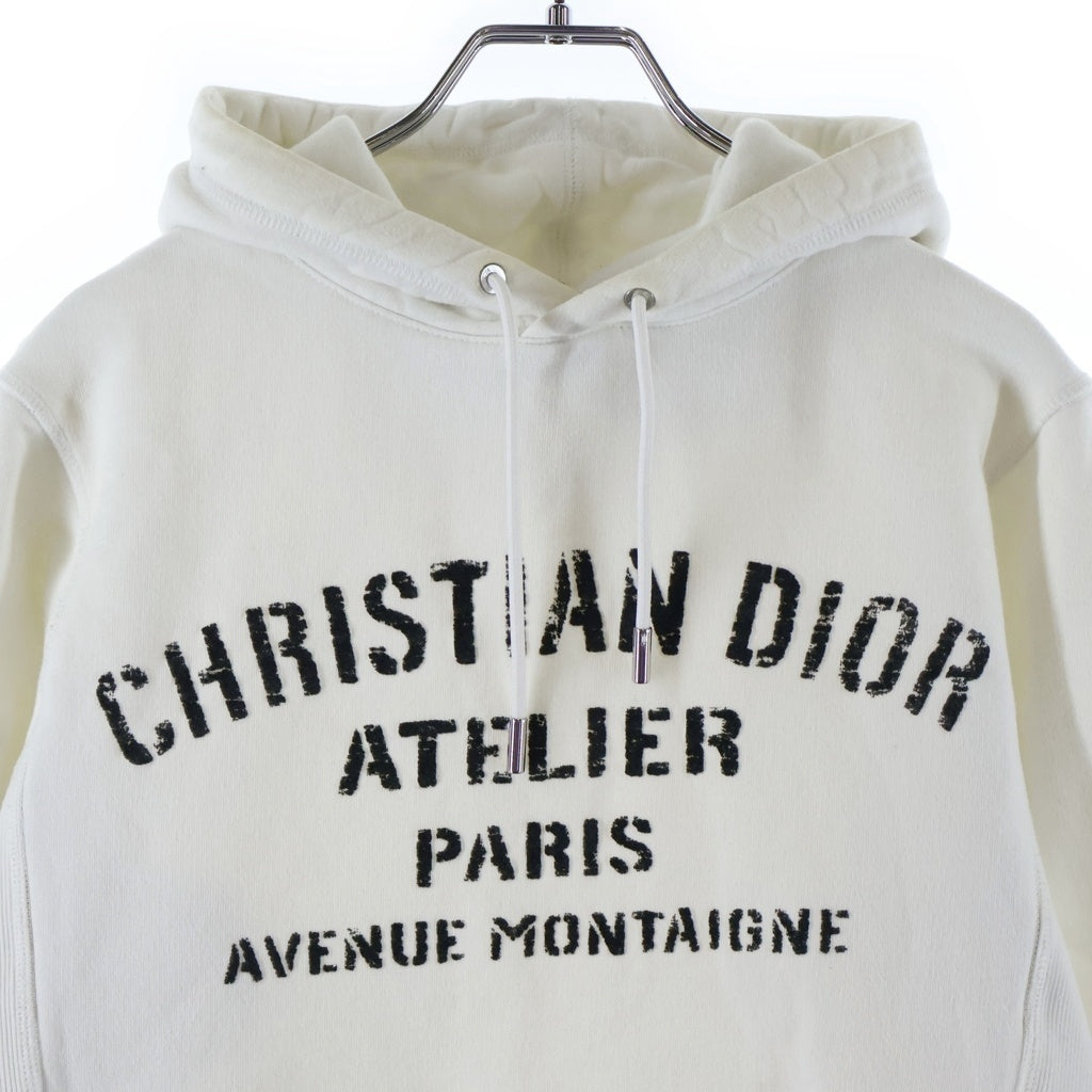DIOR(ディオール) アトリエロゴ プルオーバーパーカー フーディー ホワイト 043J646A0531