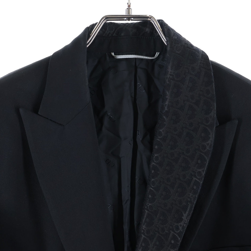 DIOR(ディオール) オブリークラペル 1Bテーラードジャケット ブラック 033C228B4739