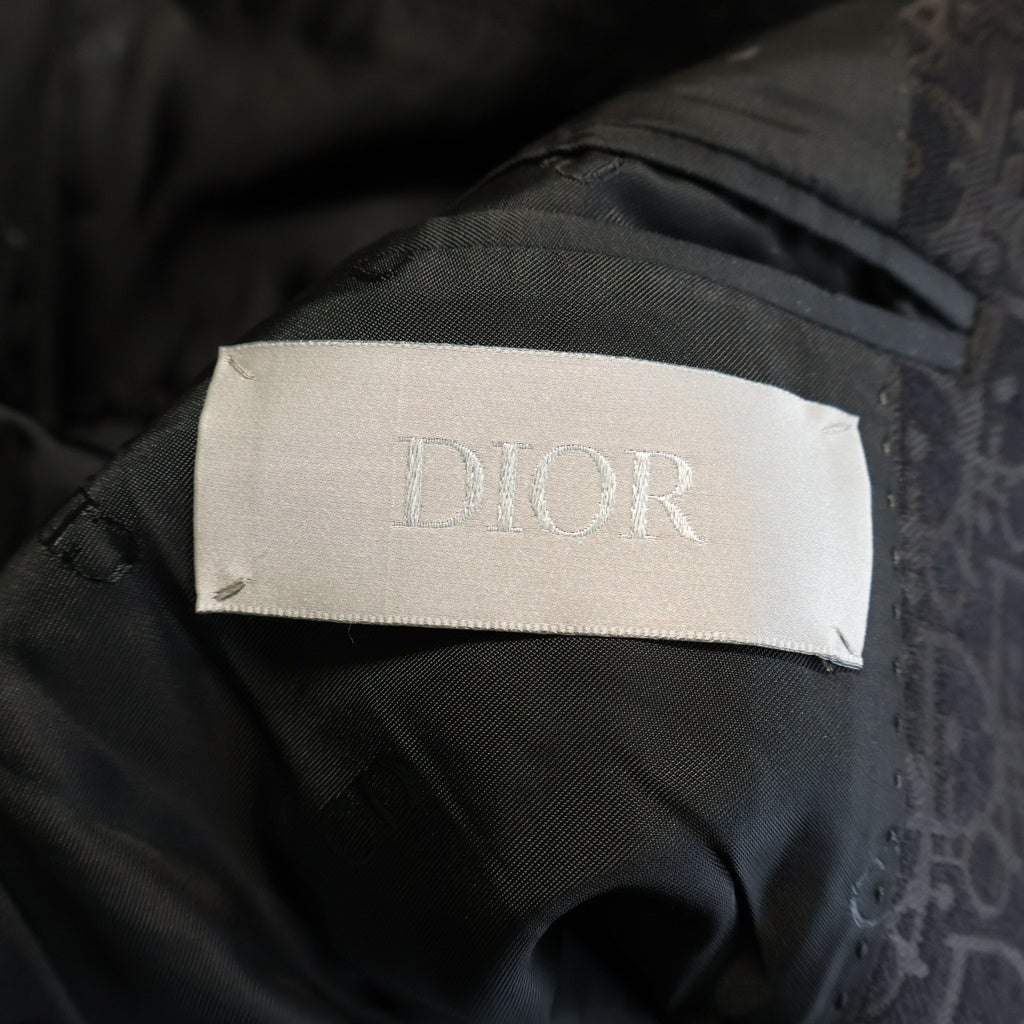 DIOR(ディオール) オブリークラペル 1Bテーラードジャケット ブラック 033C228B4739