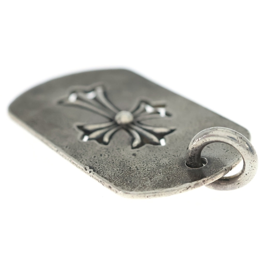 CHROME HEARTS(クロムハーツ) D TAG LRG TNY CRS カットアウト タイニークロス ドッグタグ ラージ ペンダントトップ シルバー