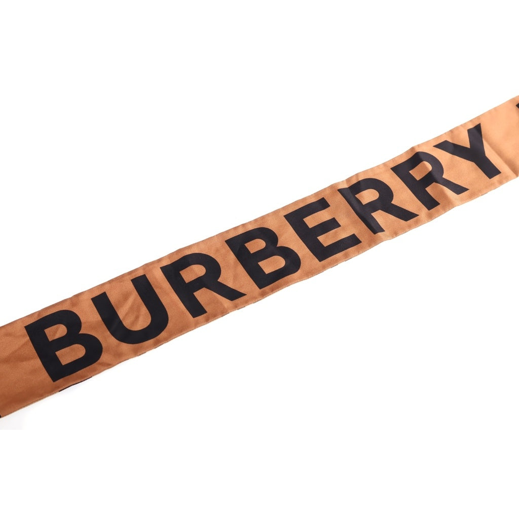 BURBERRY(バーバリー) ノバチェック柄 リバーシブル シルク スカーフ ベージュ レディース