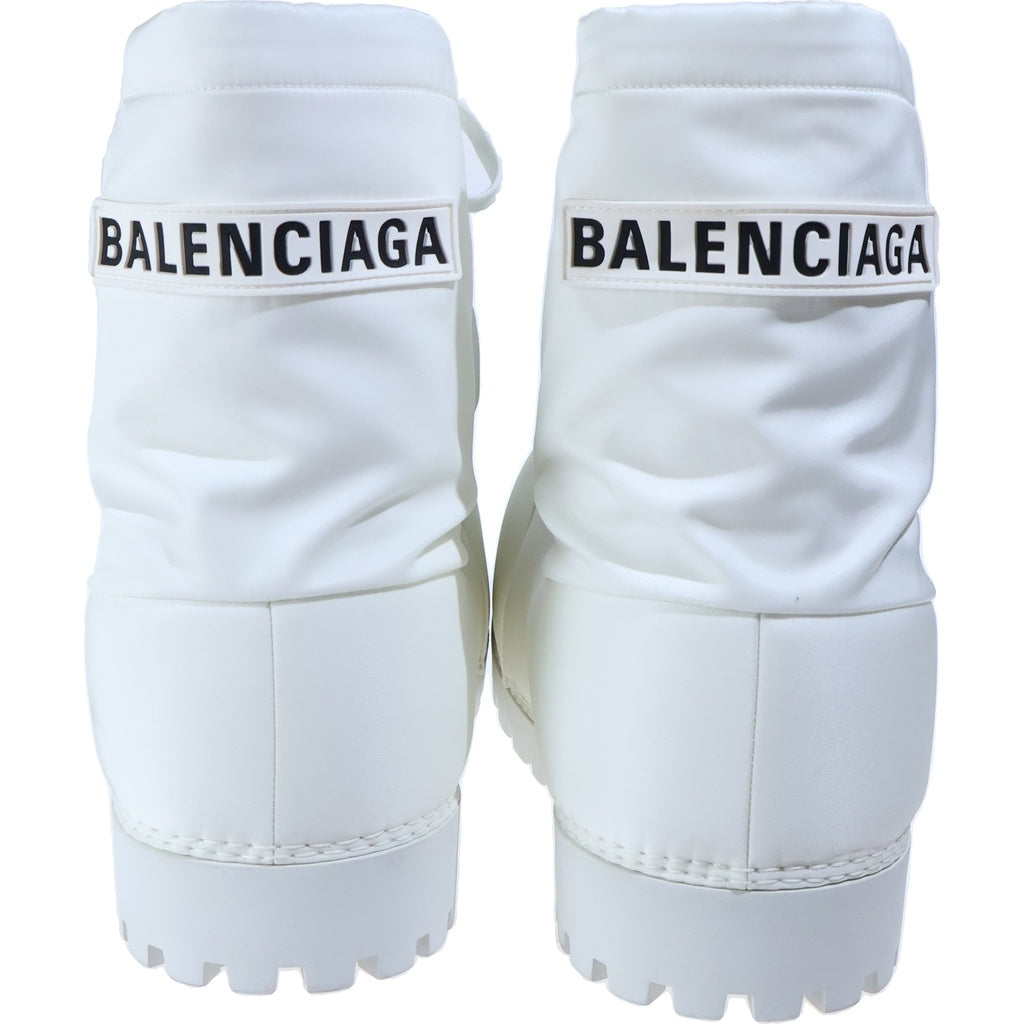 BALENCIAGA(バレンシアガ) ALASKA アラスカ ロゴデザイン ナイロンブーツ ホワイト 813293769