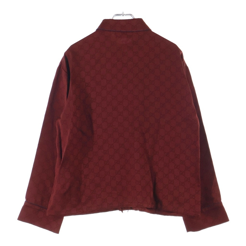 GUCCI(グッチ) GG総柄 レーヨン 長袖シャツ レッド レディース 836292 Z7ADF
