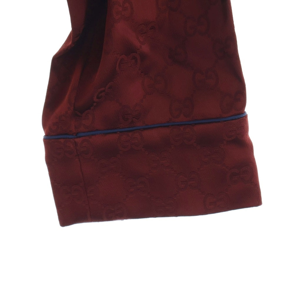 GUCCI(グッチ) GG総柄 レーヨン 長袖シャツ レッド レディース 836292 Z7ADF