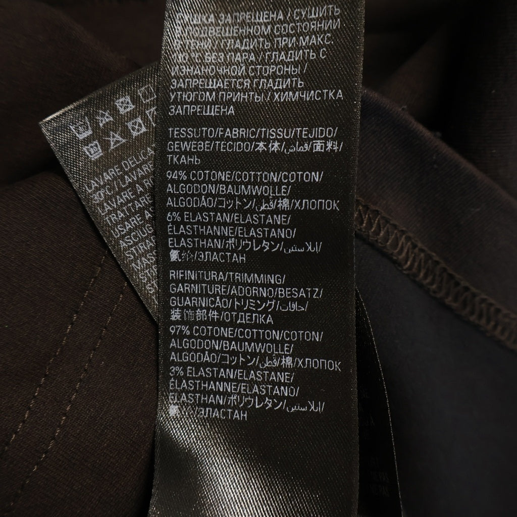 BALENCIAGA(バレンシアガ) デストロイ加工 プリント 長袖Tシャツ カットソー ブラック 788244 レディース