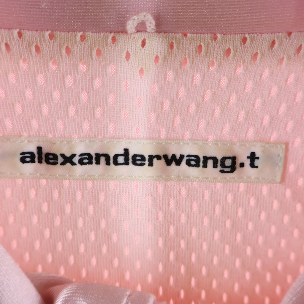 ALEXANDER WANG(アレキサンダーワン) BOMBER JACKET サテン ボンバージャケット ピンク 4CC3242090 レディース