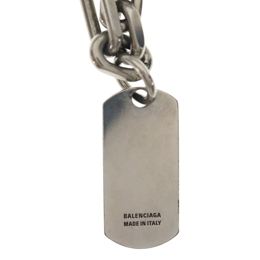 BALENCIAGA(バレンシアガ) TAGS タグ カラビナネックレス シルバー レディース