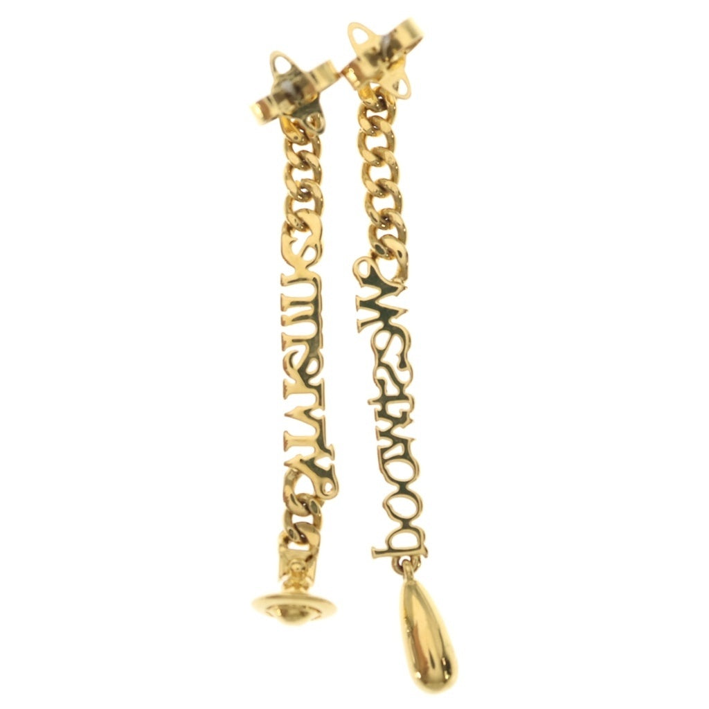 Vivienne Westwood(ヴィヴィアンウエストウッド) ロゴプレート ピアス ゴールド レディース