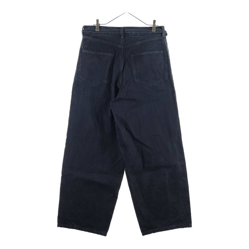 blurhms(ブラームス) 12.9oz Denim Bias Belted Pants ビアス ベルテッド デニムパンツ ブラック BHS26S012