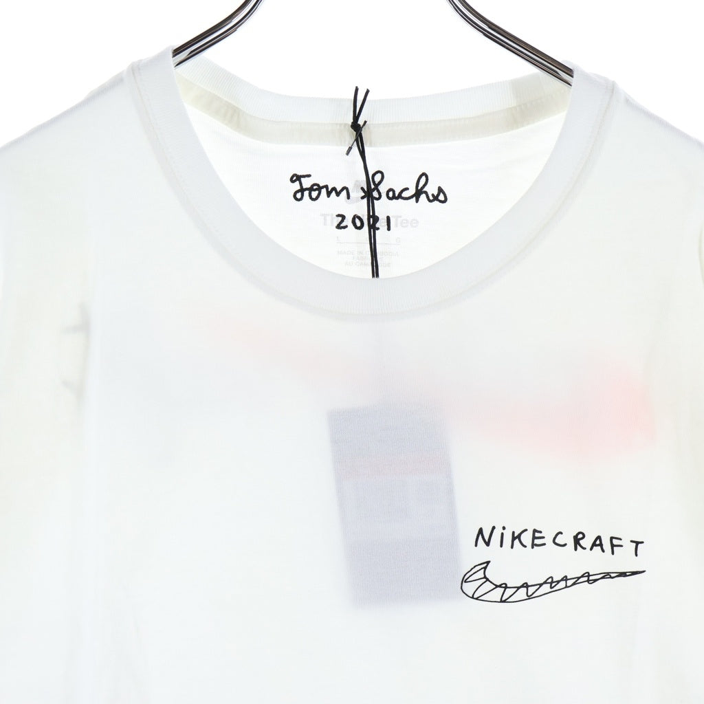 NIKE(ナイキ) ×Tom Sachs NIKECRAFT STUDIO TEE トムサックス ナイキクラフトスタジオ クルーネック カットソー 半袖Tシャツ ホワイト DM4732-100