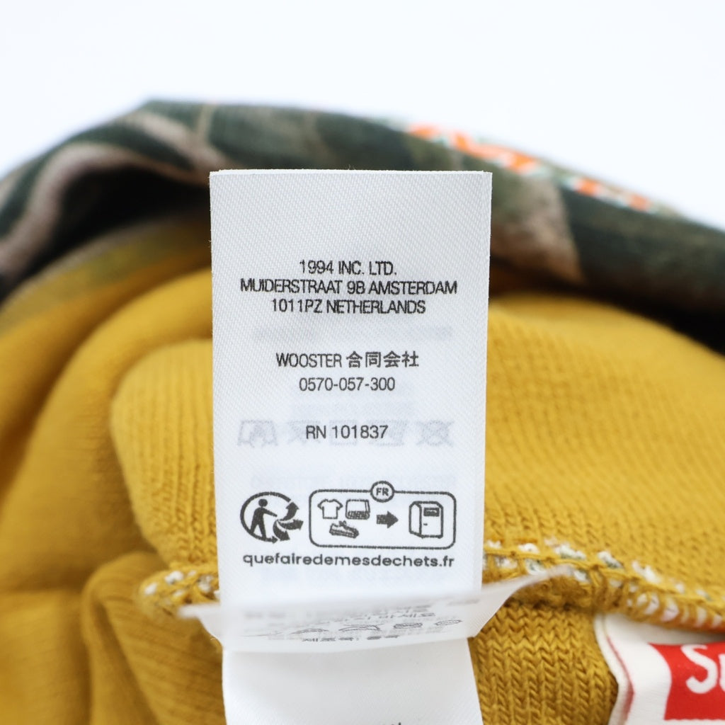 SUPREME(シュプリーム) 24AW ×MITCHELL &NESS NCAA Beanie ミッチェルアンドネス ロゴデザイン リアルツリー ビーニー ニット帽 カーキ