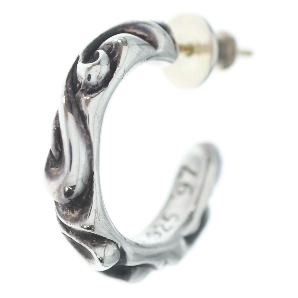 CHROME HEARTS(クロムハーツ) HOOP SCROOL スクロール フープピアス シルバー BCA102