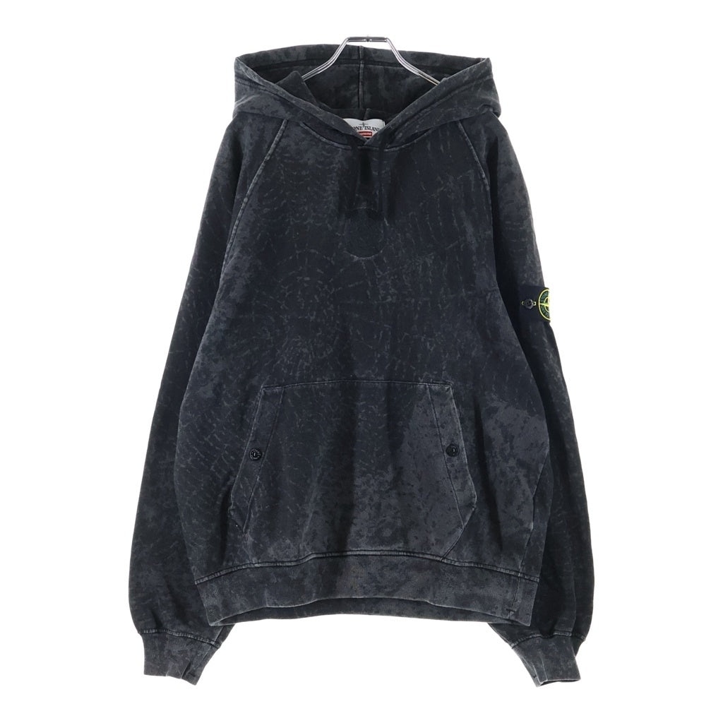 STONE ISLAND(ストーンアイランド) ×Supreme 23AW Hooded Sweatshirt シュプリーム ロゴデザイン フーデッド スウェット パーカー グレー