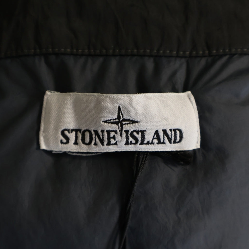 STONE ISLAND(ストーンアイランド) アームロゴデザイン ジップアップ ダウンジャケット ブラック K2S154100124S0019