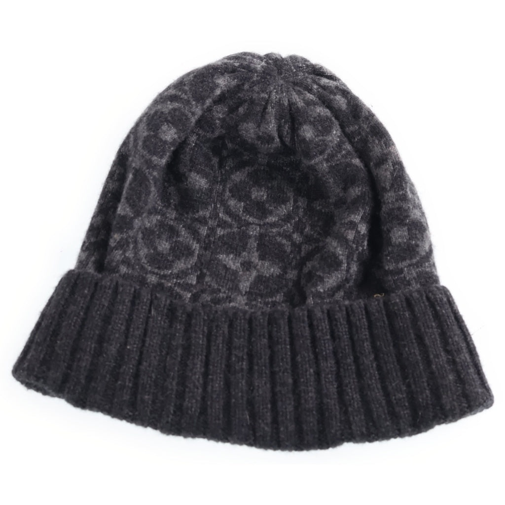 LOUIS VUITTON(ルイヴィトン) モノグラム カシミヤ ニット帽 帽子 グレー 408793 レディース