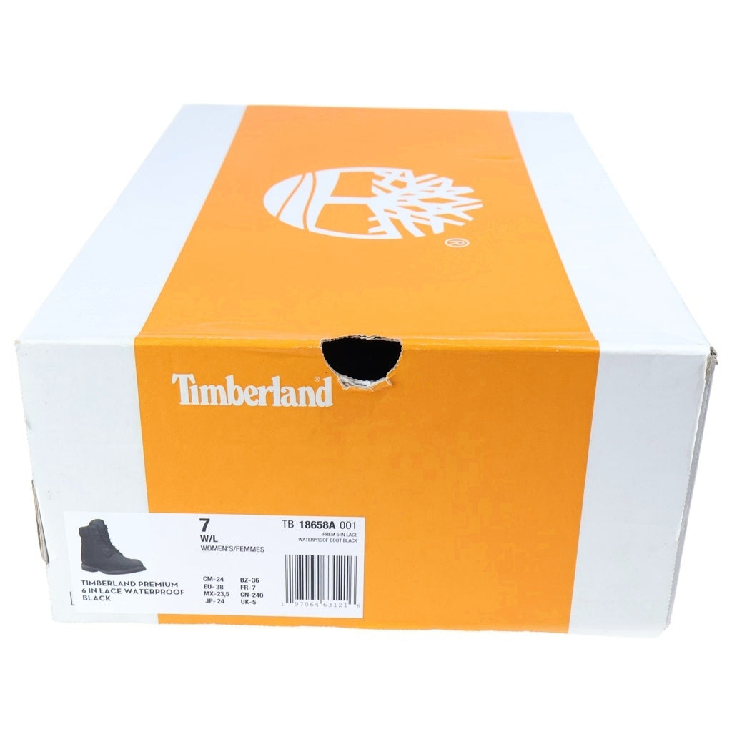 Timberland(ティンバーランド) 6インチ プレミアム ウォータープルーフ ブーツ ブラック UK5/24cm TB 18658A 001