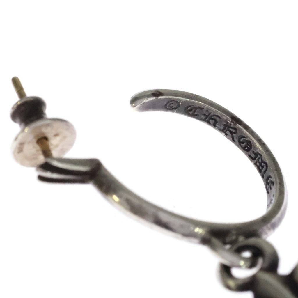 CHROME HEARTS(クロムハーツ) TINY CH CROSS タイニーCHクロス フープピアス シルバー BCA115