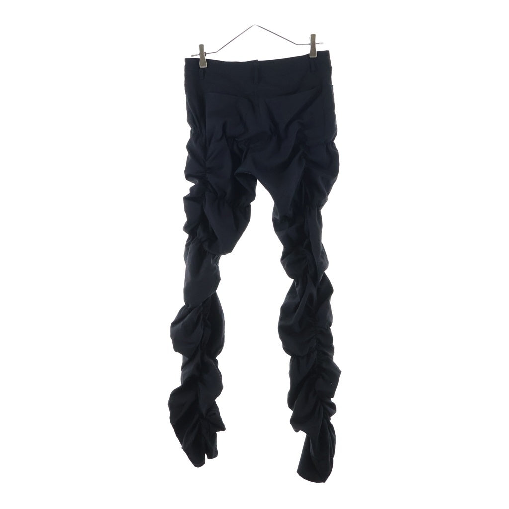 COMME des GARCONS HOMME PLUS(コムデギャルソンオムプリュス) ウールギャバ シャーリング スキニーパンツ ボトムス ブラック PM-P007