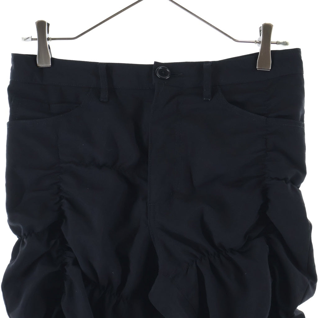 COMME des GARCONS HOMME PLUS(コムデギャルソンオムプリュス) ウールギャバ シャーリング スキニーパンツ ボトムス ブラック PM-P007
