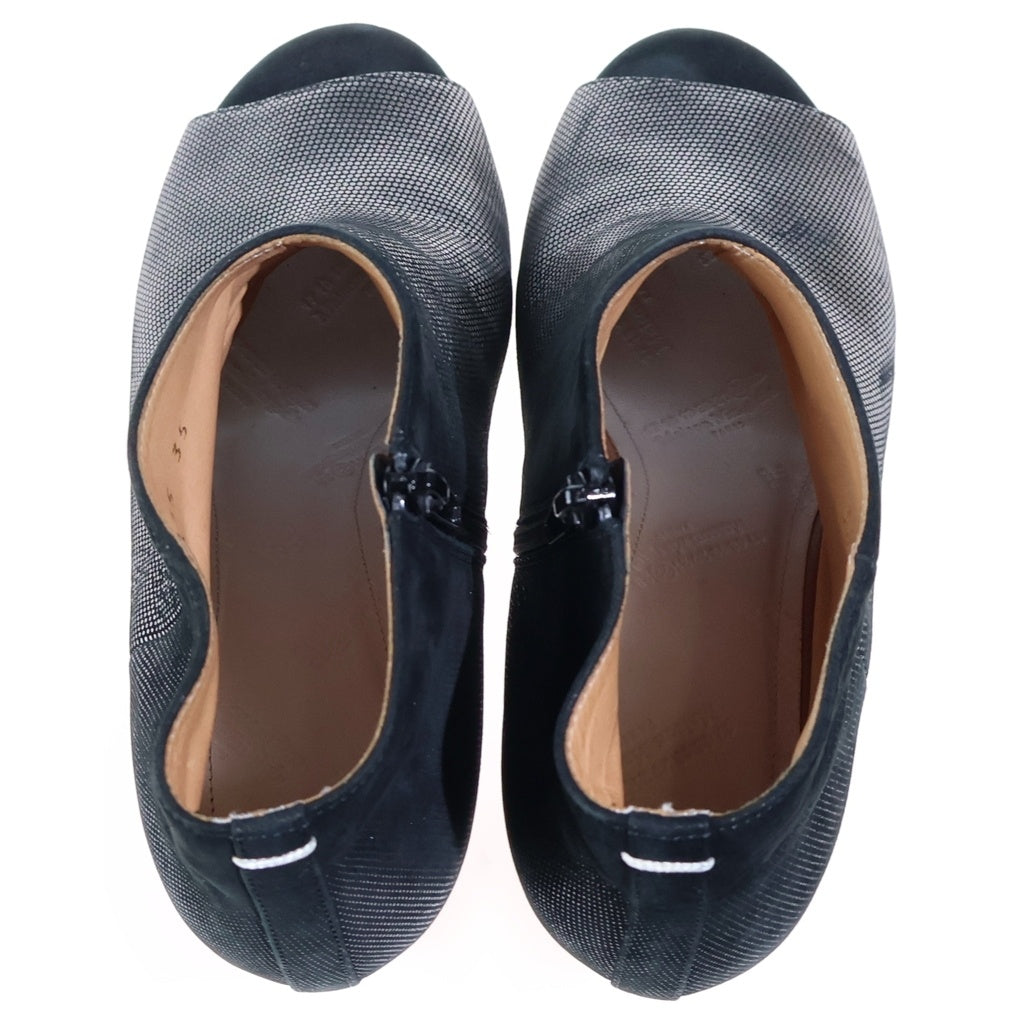 Maison Margiela(メゾンマルジェラ) Heeled Boots ヒールブーツ ブラック/シルバー レディース 38WP0375