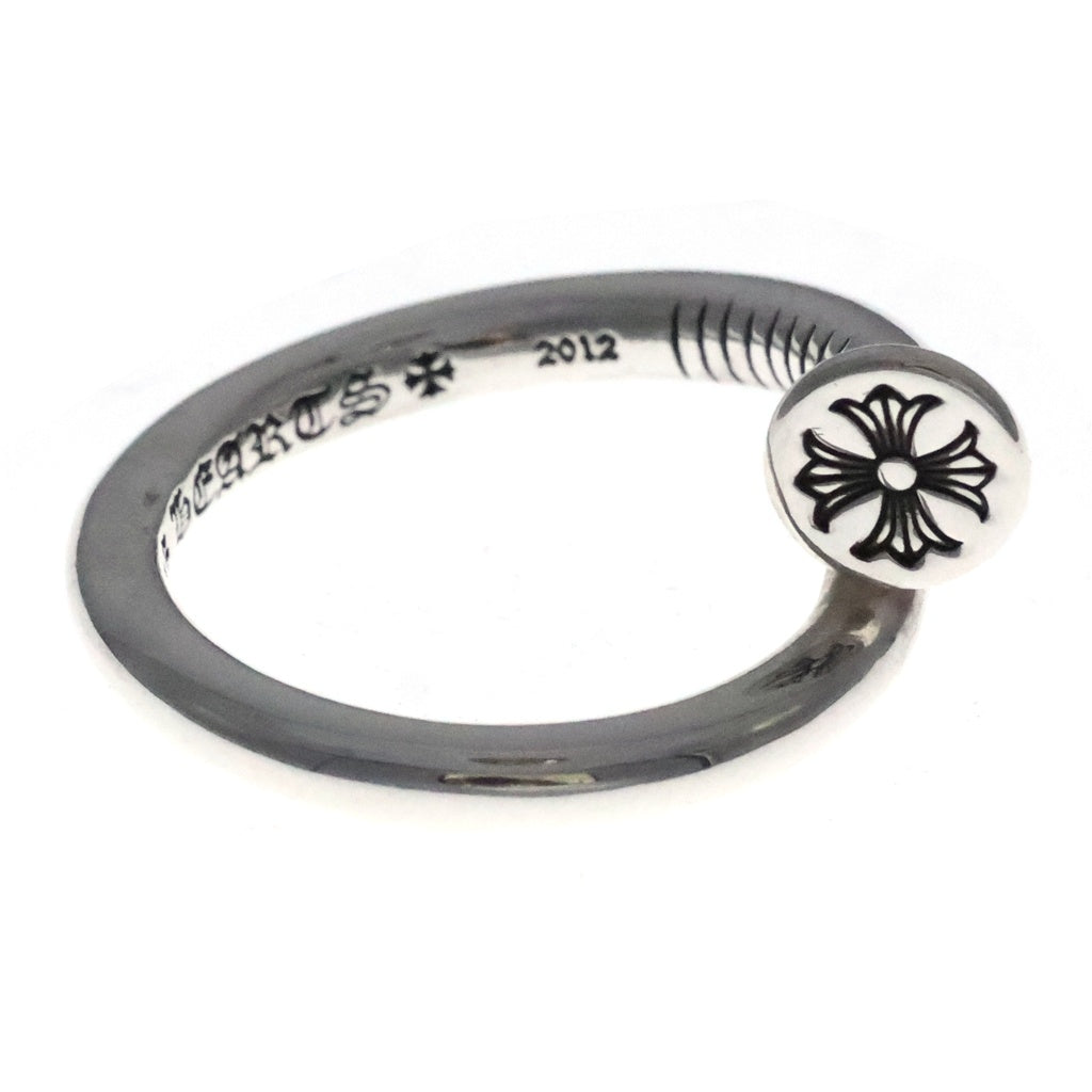 CHROME HEARTS(クロムハーツ) NAIL FLAT ネイル フラット リング シルバー BCA350