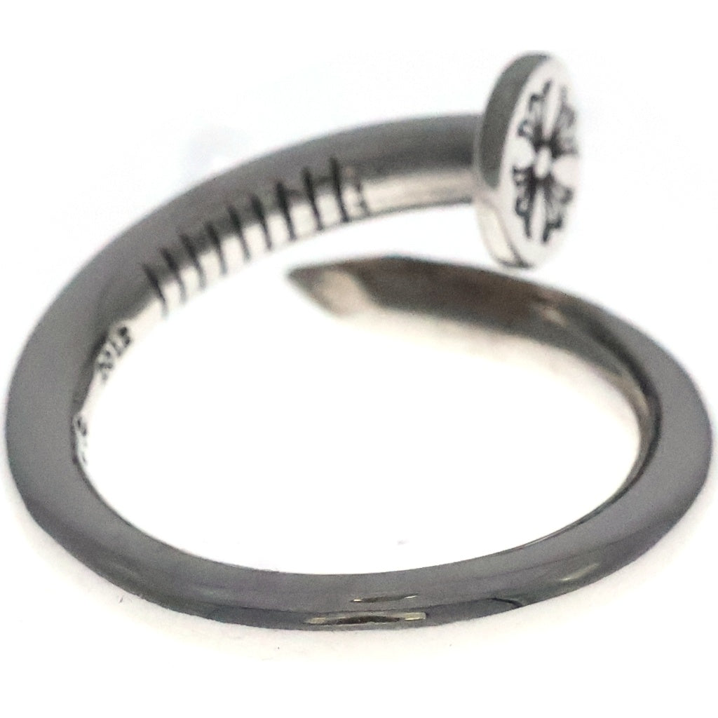 CHROME HEARTS(クロムハーツ) NAIL FLAT ネイル フラット リング シルバー BCA350