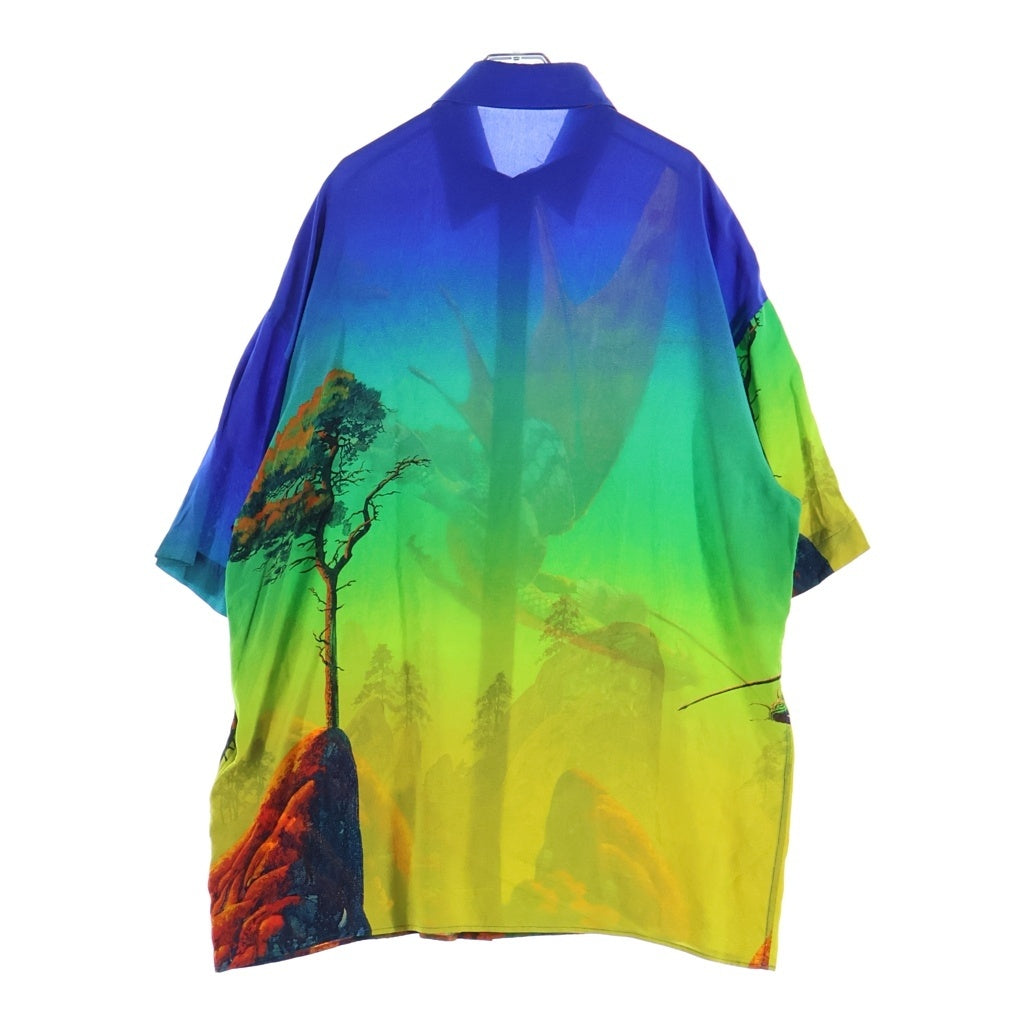 VALENTINO(ヴァレンティノ) 総柄デザイン シルク 半袖シャツ マルチ TV0AAB3566D
