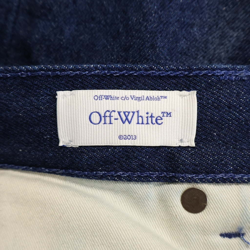 OFF-WHITE(オフホワイト) Body Scan ボディスキャン デニムショーツ ハーフパンツ ブルー OMYC01623DEN001