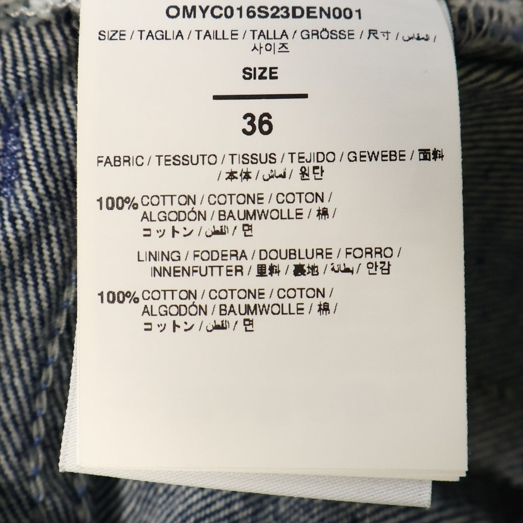 OFF-WHITE(オフホワイト) Body Scan ボディスキャン デニムショーツ ハーフパンツ ブルー OMYC01623DEN001