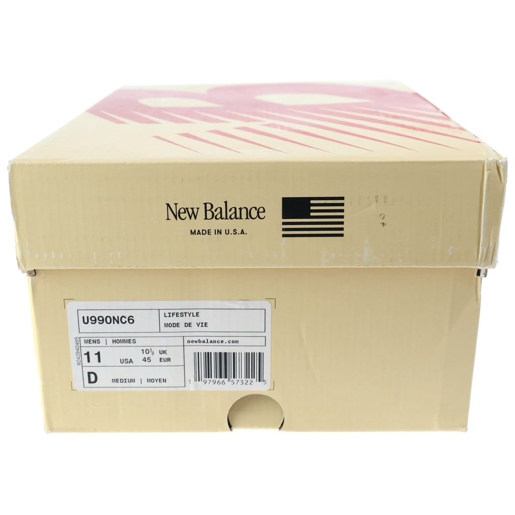 New Balance(ニューバランス) U990NC6 スエード ローカットスニーカー シューズ グレー